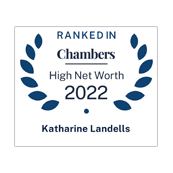 Kate Landells ranked in Chambers HNW 2022