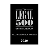 Next Generation Partner Legal 500 UK 2020