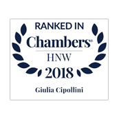 Giulia Cipollini ranked in Chambers HNW 2018