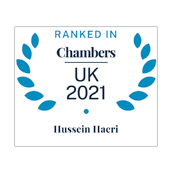 Hussein Haeri ranked in Chambers UK 2021