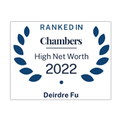 Deirdre Fu ranked in Chambers HNW 2022