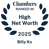 2024 Chambers HNW recognition for Billy Ko