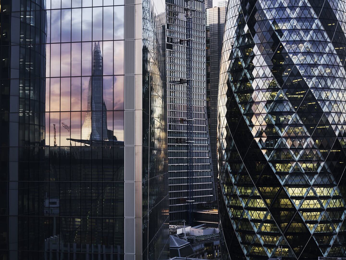 skyline view of london