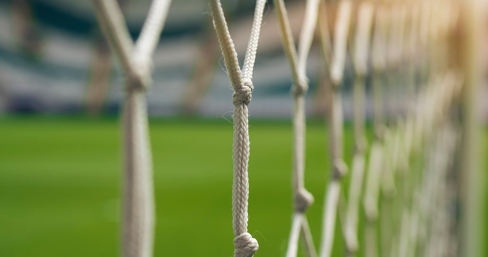 Picture of a football goal net
