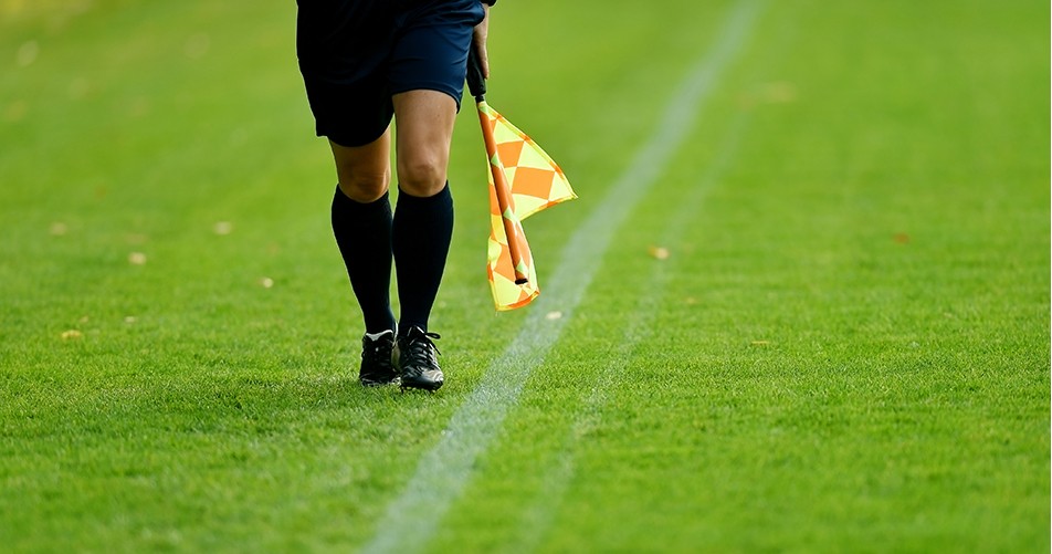 Picture of a linesman in football