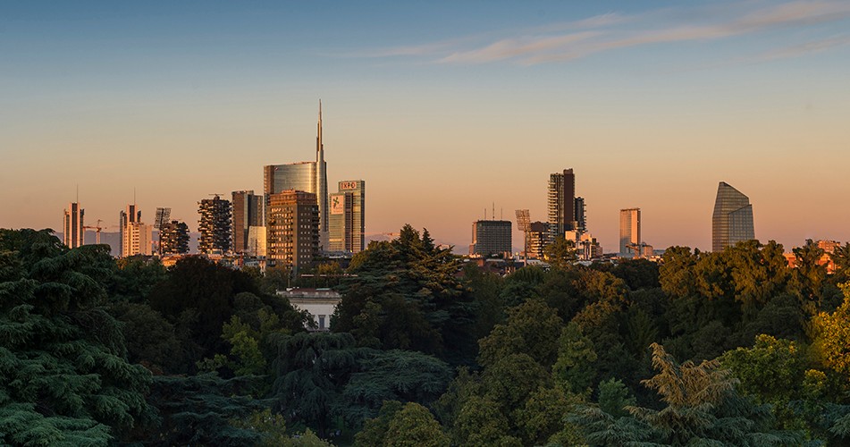 Picture of a Milan skyline