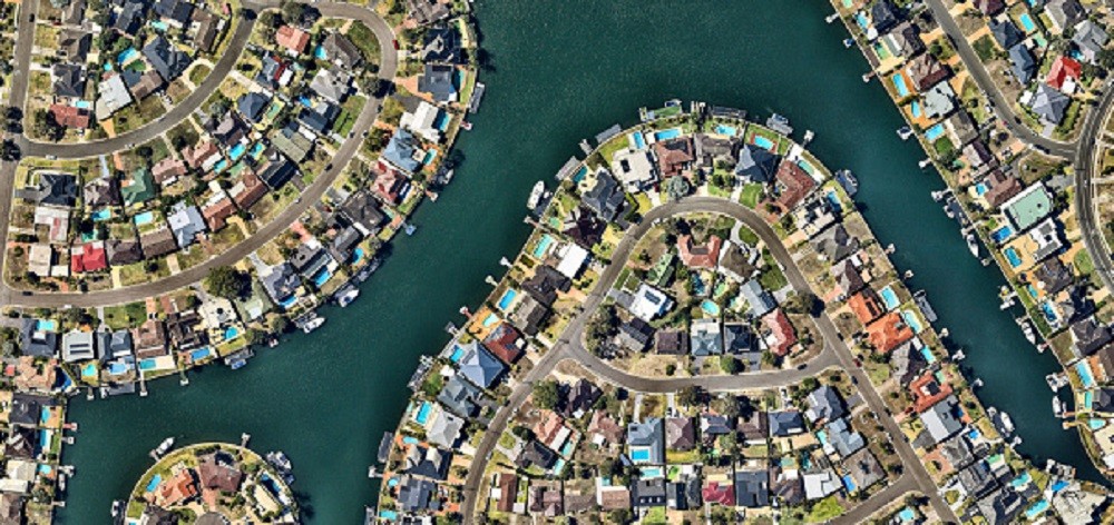Picture of an ariel view of a real estate 