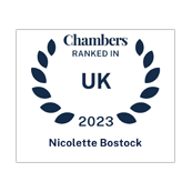 Nicolette Bostock ranked in Chambers UK 2023