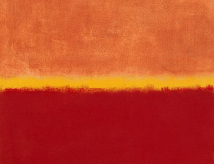 Mark Rothko piece, No. 31 (Yellow Stripe), 1958