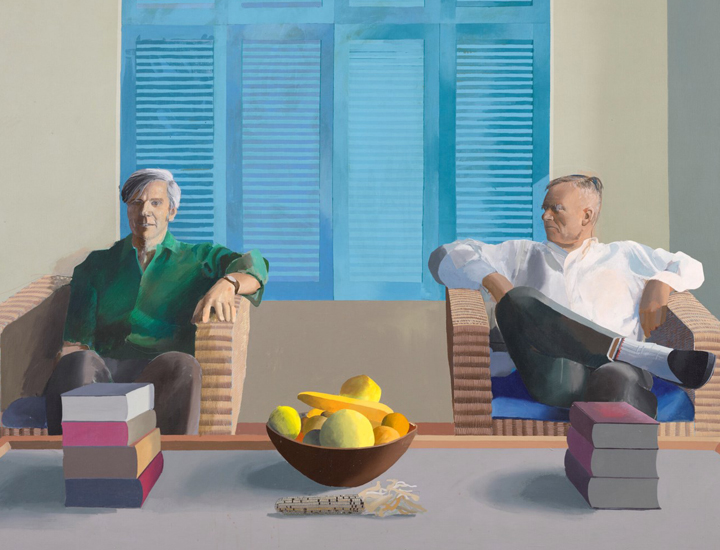David Hockney piece of Christopher Isherwood and Don Bachardy (1968)