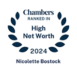 Chambers HNW 2024 recognition for Nicolette Bostock