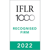 2022 IFLR1000 Withers recognised firm