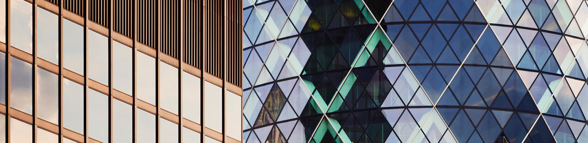 Close-up of the Gherkin in London