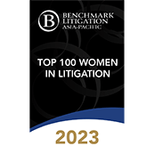 2023 Benchmark Litigation Asia Pacific Top 100 Women in Litigation