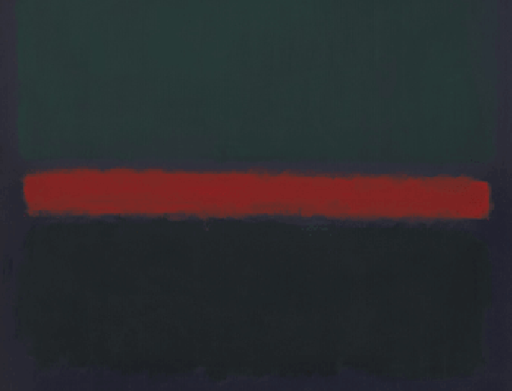Mark Rothko | No. 15 (Two Greens and Red Stripe) (detail), 1964