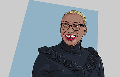 Illustration of Sandie Okoro