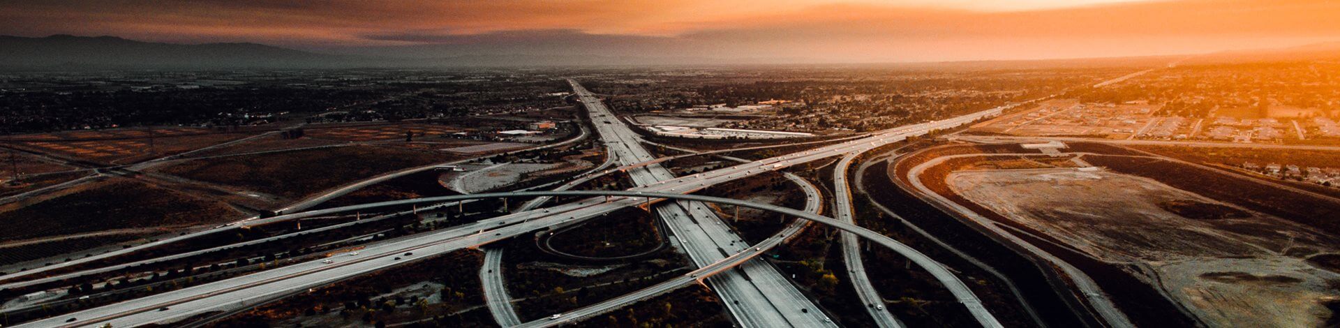 Crossroads of two motorways