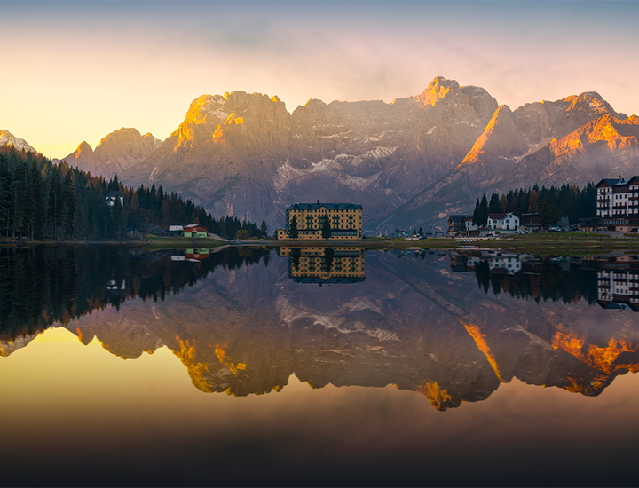 Italian hotel by the lake