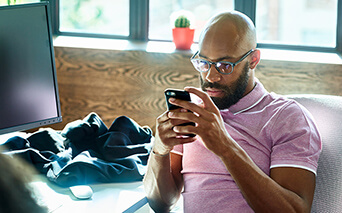 Man at work on phone