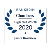 James Brockway ranked in Chambers HNW 2020