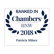 Patricia Milner ranked in Chambers HNW 2018