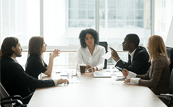 People in business meeting