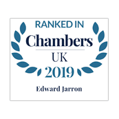 Edward Jarron ranked in Chambers UK 2019