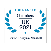 Bertie Hoskyns-Abrahall top ranked in Chambers UK 2021