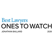 2026 Best Lawyers recognition badge for Jonathan Ballard