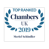 Meriel Schindler top ranked in Chambers UK 2019