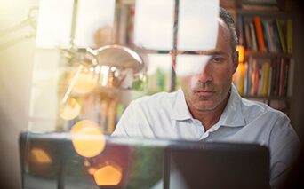 man on laptop