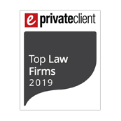 Ranked in top law firms by ePrivate Client in 2019