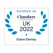 Claire Christy ranked in Chambers UK 2022