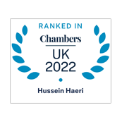 Hussein Haeri ranked in Chambers UK 2022
