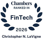 2026 Chambers FinTech recognition badge for Chris LaVigne