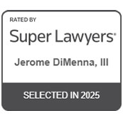 Super Lawyers recognition badge for Jerome DiMenna