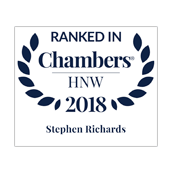 Stephen Richards ranked in Chambers HNW 2018