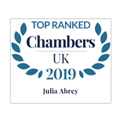 Julia Abrey top ranked in Chambers UK 2019