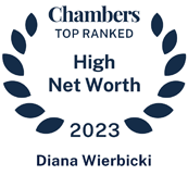 Diana Wierbicki ranked in Chambers HNW guide 2023