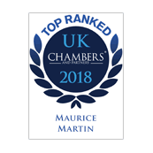 Maurice Martin top ranked in Chambers UK 2018