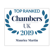 Maurice Martin top ranked in Chambers UK 2019