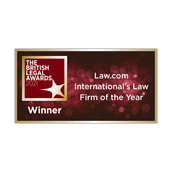 Law.com international law firm of the year in 2021