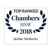 Justine Markovitz top ranked in Chambers HNW 2018