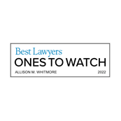 Allison Whitmore Recognised by Best Lawyers Ones To Watch 2022