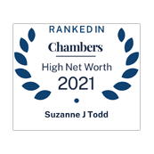 Suzanne Todd ranked in Chambers HNW 2021