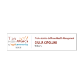 Giulia Cipollini Professionista Dell Anno Wealth Management Tax Awards 2018