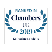 Katharine Landells ranked in Chambers UK 2019