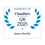James Hockin ranked in Chambers UK 2021