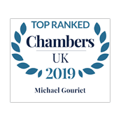 Michael Gouriet top ranked in Chambers UK 2019