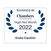 Giulia Cipollini ranked in Chambers HNW 2022